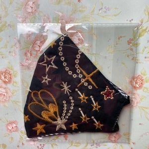 ❤️SOLD OUT❤️ JOHNNY WAS BLACK CELESTIAL FACE MASK.